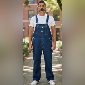 Liberty Overalls Blue Denim Jean Carpenter Plumber Farmer Coveralls Men 44x32